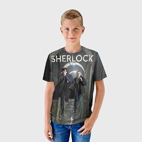 Детская футболка Sherlock Break / 3D-принт – фото 3