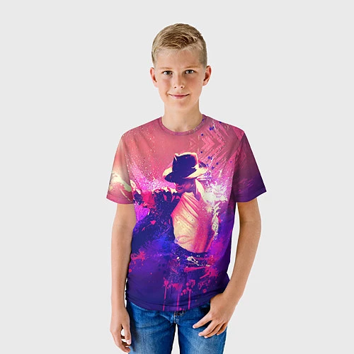 Детская футболка Michael Jackson: Moon / 3D-принт – фото 3