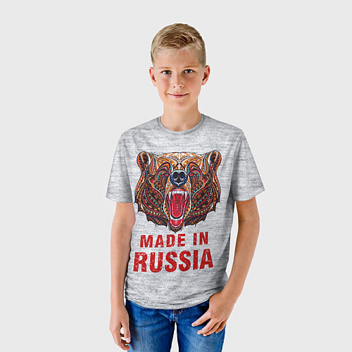 Детская футболка Bear: Made in Russia / 3D-принт – фото 3