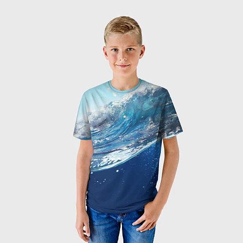 Детская футболка Стихия воды / 3D-принт – фото 3