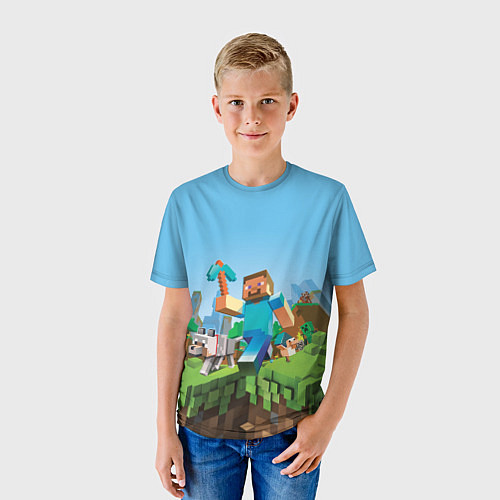 Детская футболка Minecraft Summer / 3D-принт – фото 3
