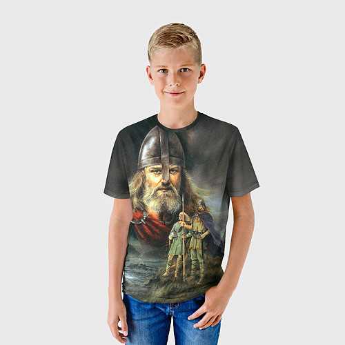 Детская футболка Богатырь Руси / 3D-принт – фото 3