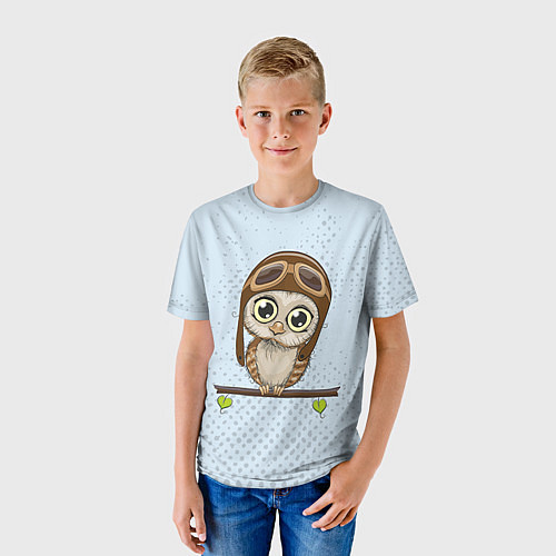 Детская футболка Сова пилот / 3D-принт – фото 3
