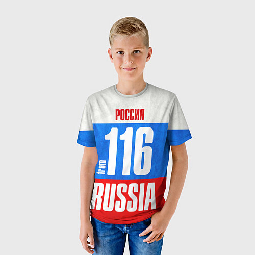 Детская футболка Russia: from 116 / 3D-принт – фото 3