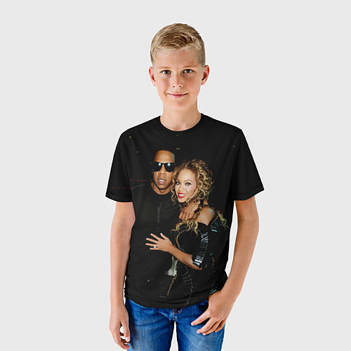 Детская футболка Джей-Зи, Бейонсе / 3D-принт – фото 3