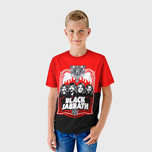 Детская футболка Black Sabbath: Red Sun / 3D-принт – фото 3