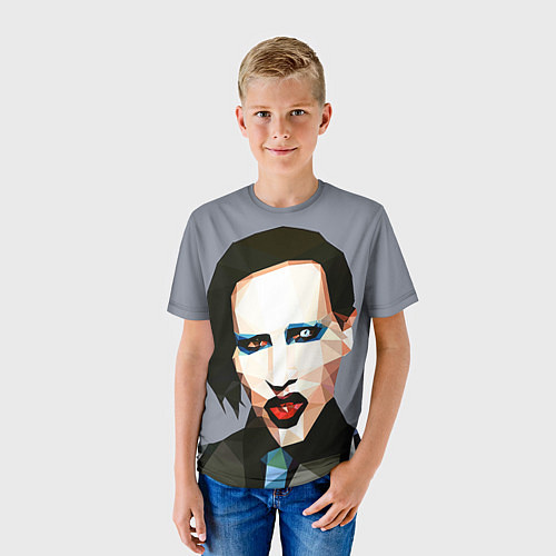 Детская футболка Mаrilyn Manson Art / 3D-принт – фото 3