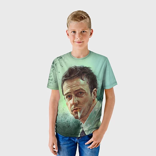 Детская футболка Нортон с сигаретой / 3D-принт – фото 3