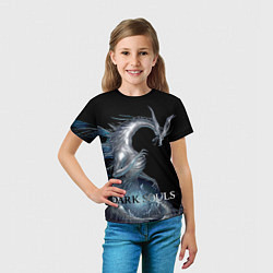 Футболка детская Dark souls Sith dragon, цвет: 3D-принт — фото 2