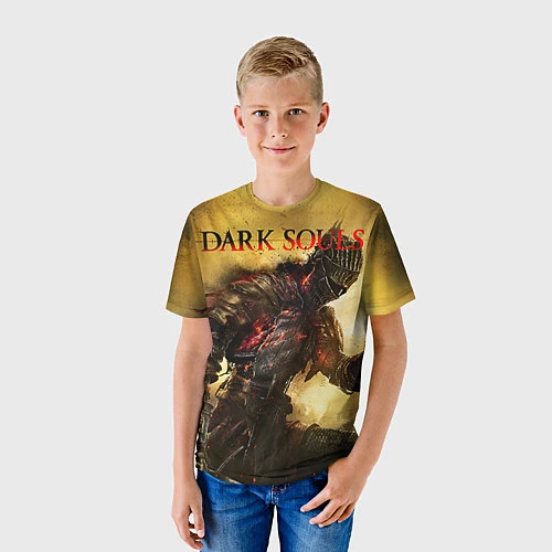 Детская футболка Dark Souls: Braveheart / 3D-принт – фото 3