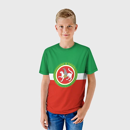 Детская футболка Татарстан: флаг / 3D-принт – фото 3