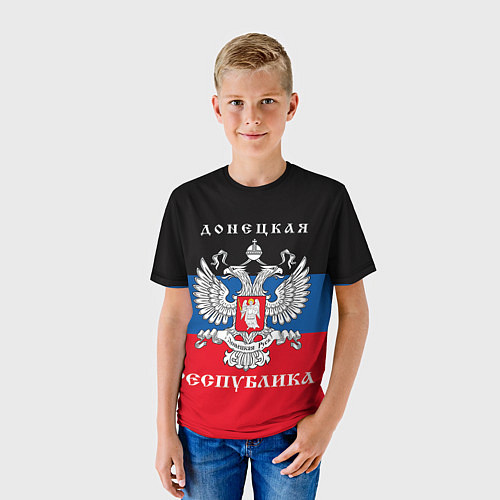 Детская футболка Донецкая народная республика / 3D-принт – фото 3