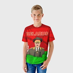 Футболка детская Александр Лукашенко - Беларусь, цвет: 3D-принт — фото 2