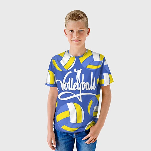 Детская футболка Волейбол 6 / 3D-принт – фото 3