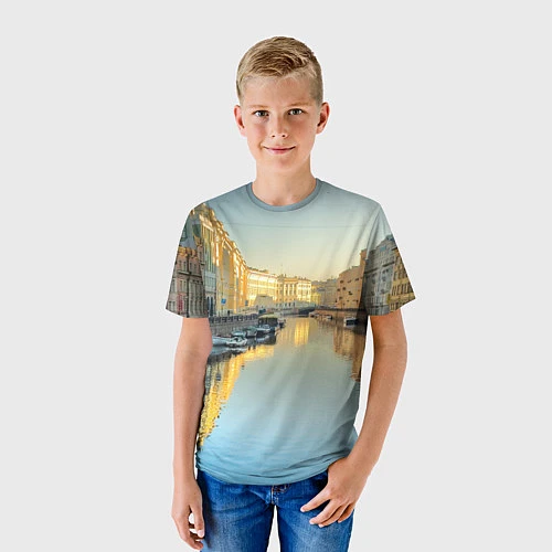 Детская футболка Питер / 3D-принт – фото 3