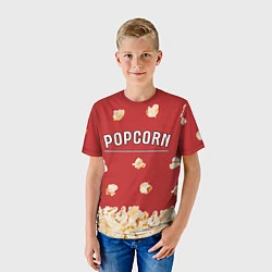 Футболка детская Popcorn, цвет: 3D-принт — фото 2