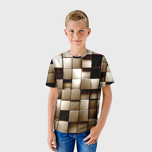Детская футболка Кубики / 3D-принт – фото 3