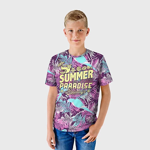 Детская футболка Summer paradise 2 / 3D-принт – фото 3