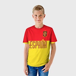 Футболка детская Сборная Испании: Евро 2016, цвет: 3D-принт — фото 2
