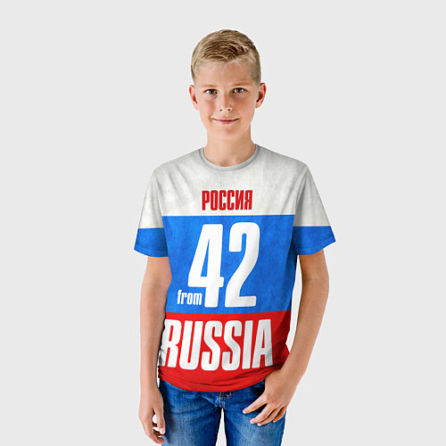 Детская футболка Russia: from 42 / 3D-принт – фото 3