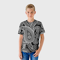 Футболка детская Paisley, цвет: 3D-принт — фото 2
