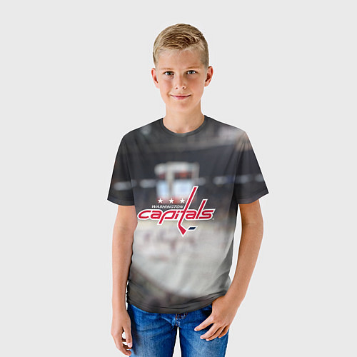Детская футболка Washington Capitals / 3D-принт – фото 3