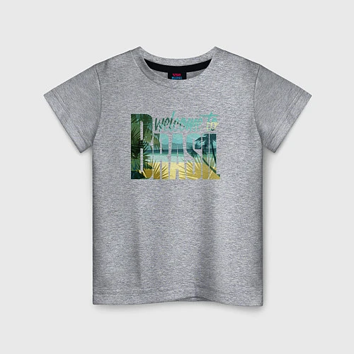 Детская футболка Бразилия / Меланж – фото 1