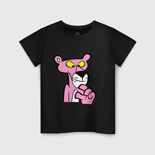Детская футболка Розовая пантера / Черный – фото 1