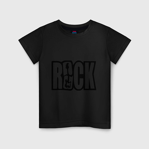 Детская футболка Rock Logo / Черный – фото 1