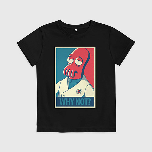 Детская футболка Zoidberg: Why not? / Черный – фото 1