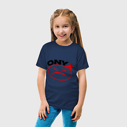 Футболка хлопковая детская Onyx, цвет: тёмно-синий — фото 2