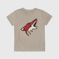 Футболка хлопковая детская Phoenix Coyotes, цвет: миндальный