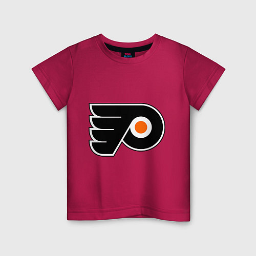 Детская футболка Philadelphia Flyers / Маджента – фото 1