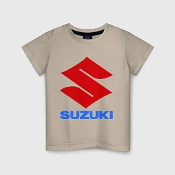 Футболка хлопковая детская Suzuki, цвет: миндальный