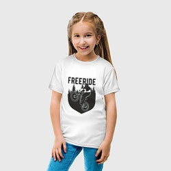 Футболка хлопковая детская Freeride, цвет: белый — фото 2