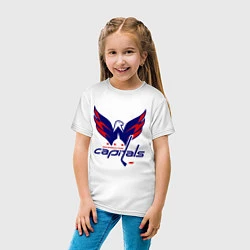 Футболка хлопковая детская Washington Capitals: Ovechkin, цвет: белый — фото 2