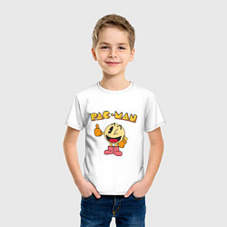 Футболка хлопковая детская Pac-Man, цвет: белый — фото 2