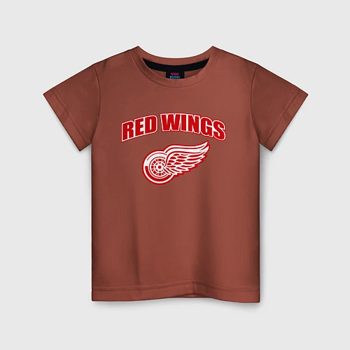 Детская футболка Detroit Red Wings / Кирпичный – фото 1