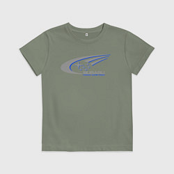 Футболка хлопковая детская Subaru world rally team, цвет: авокадо