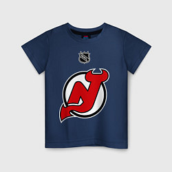 Футболка хлопковая детская New Jersey Devils: Kovalchuk 17, цвет: тёмно-синий