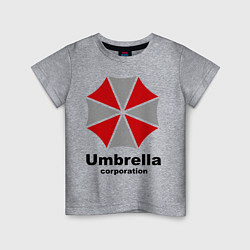 Футболка хлопковая детская Umbrella corporation, цвет: меланж