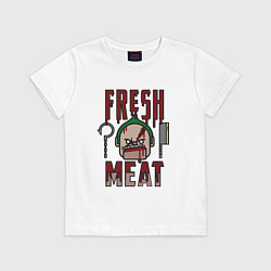 Футболка хлопковая детская Dota 2: Fresh Meat, цвет: белый