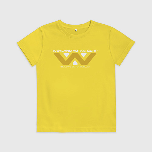Детская футболка Weyland-Yutani / Желтый – фото 1