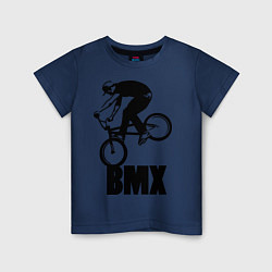 Футболка хлопковая детская BMX 3, цвет: тёмно-синий