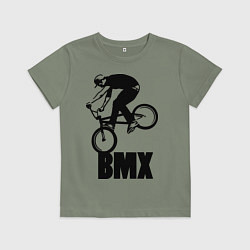 Футболка хлопковая детская BMX 3, цвет: авокадо