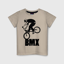 Футболка хлопковая детская BMX 3, цвет: миндальный
