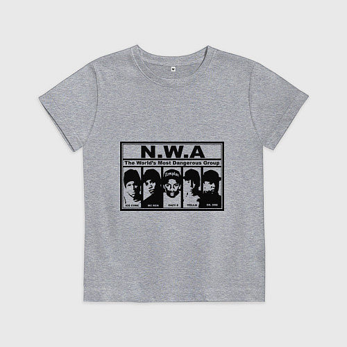 Детская футболка NWA / Меланж – фото 1