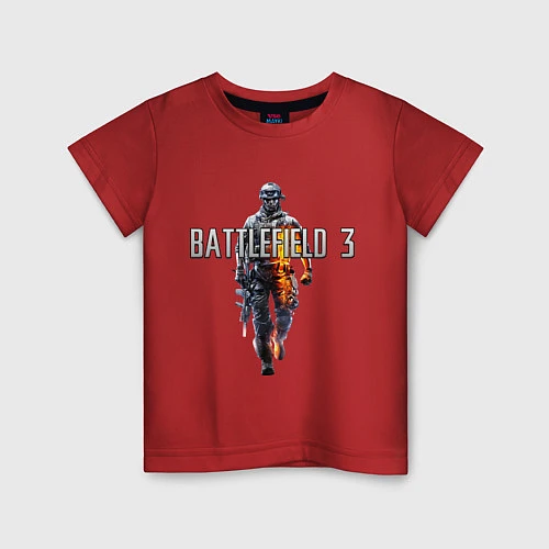 Детская футболка Battlefield 3 / Красный – фото 1