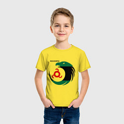 Футболка хлопковая детская Ingushetia Eagle, цвет: желтый — фото 2