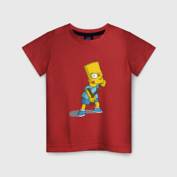 Футболка хлопковая детская Bad Bart, цвет: красный
